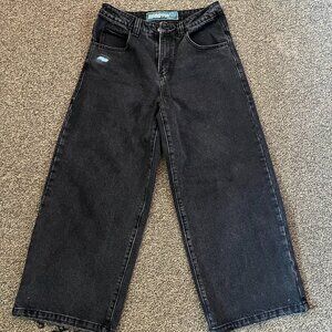 Bombshell Orbit Jeans (Black), Size 30X30, Wide Leg Jeans